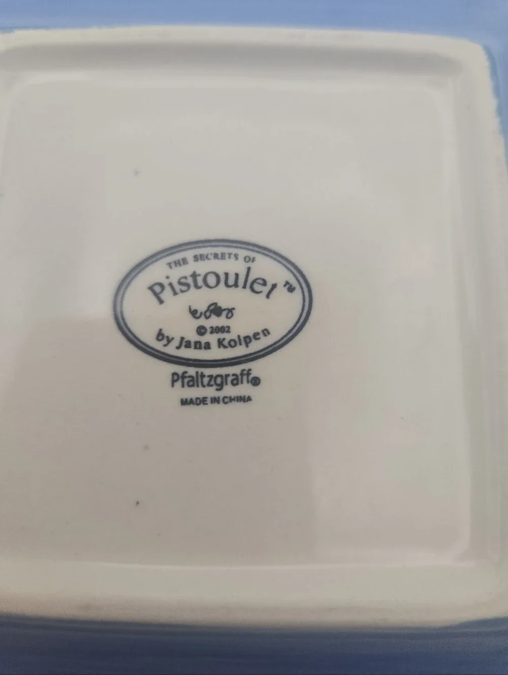 Pfaltzgraff The Secrets of Pistoulet Trinket Dish Olive Fleur de Lis Plate